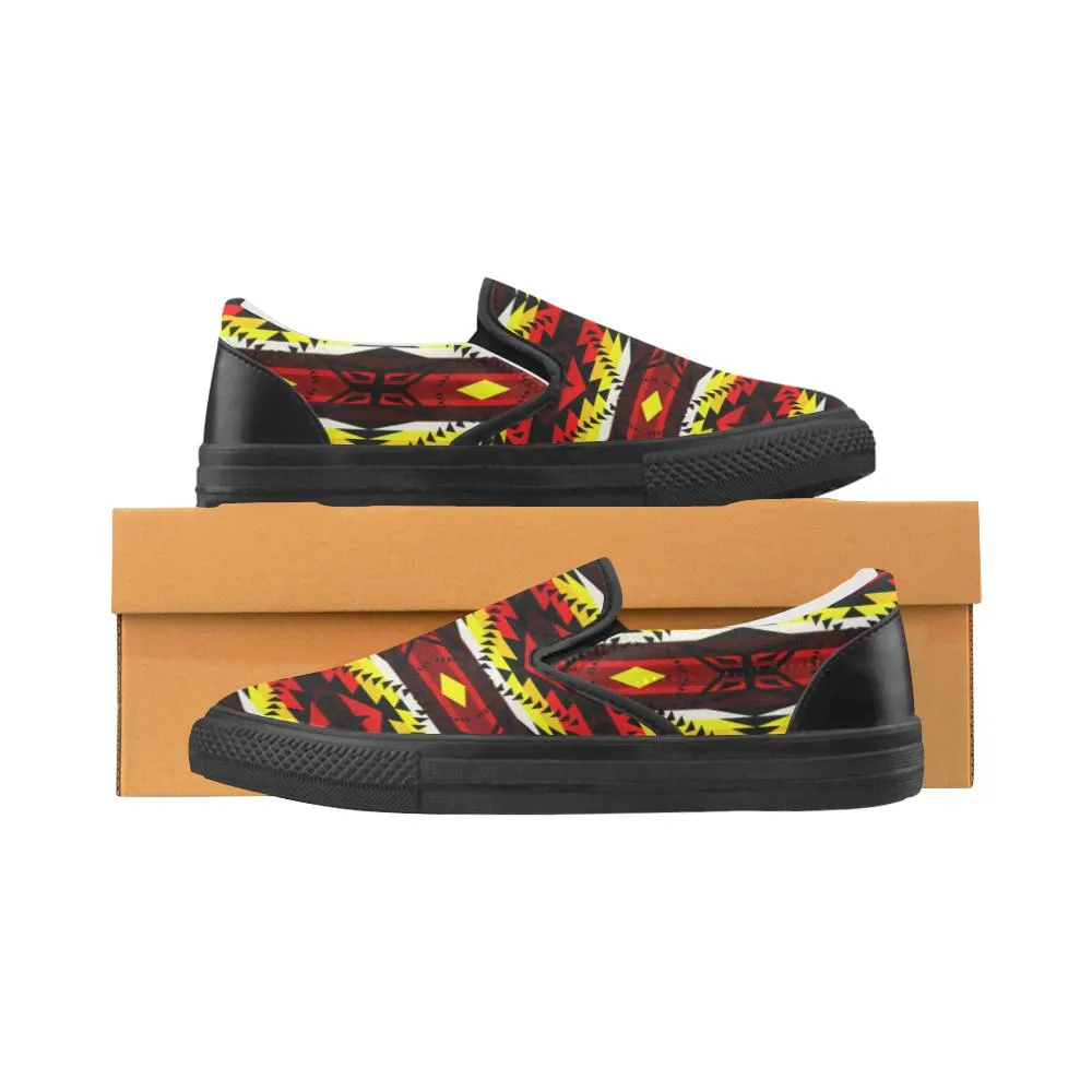 Canyon War Party Men's Unusual Slip-on Canvas Shoes