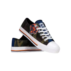 Chicago Bears NFL Womens Camo Low Top Canvas Shoes