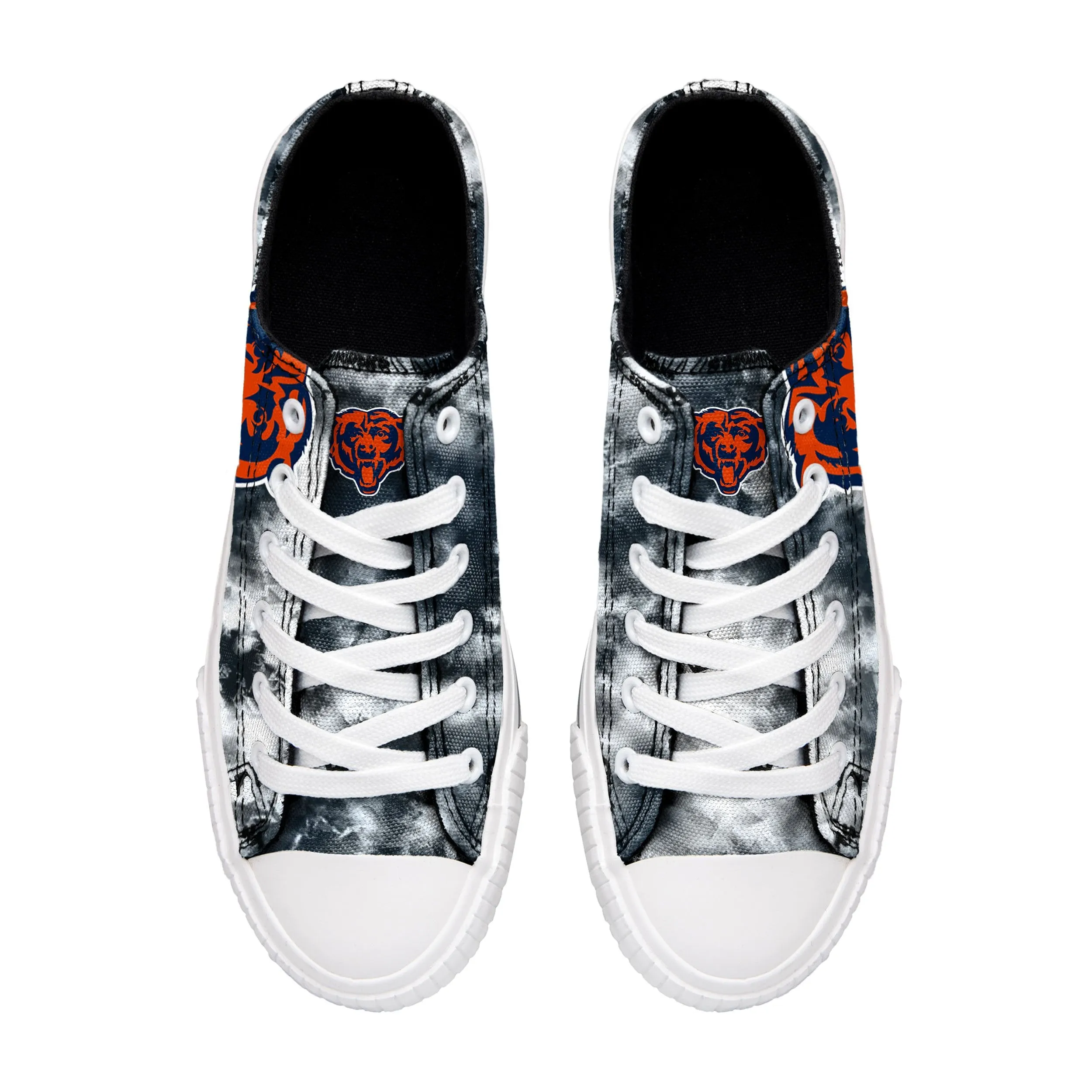 Chicago Bears NFL Womens Low Top Tie-Dye Canvas Shoes