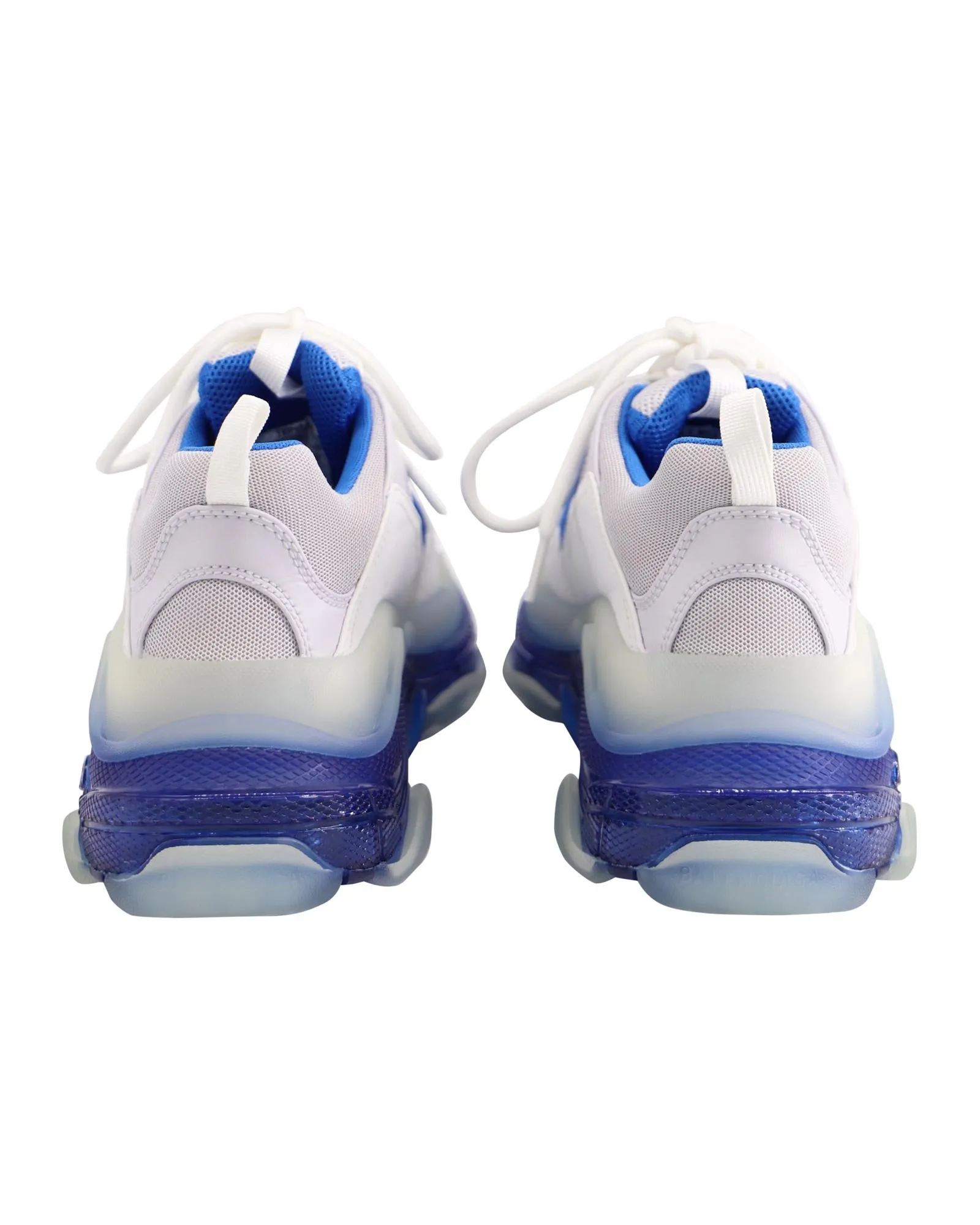 Clear Sole Nylon Sneakers with Colorful Trim