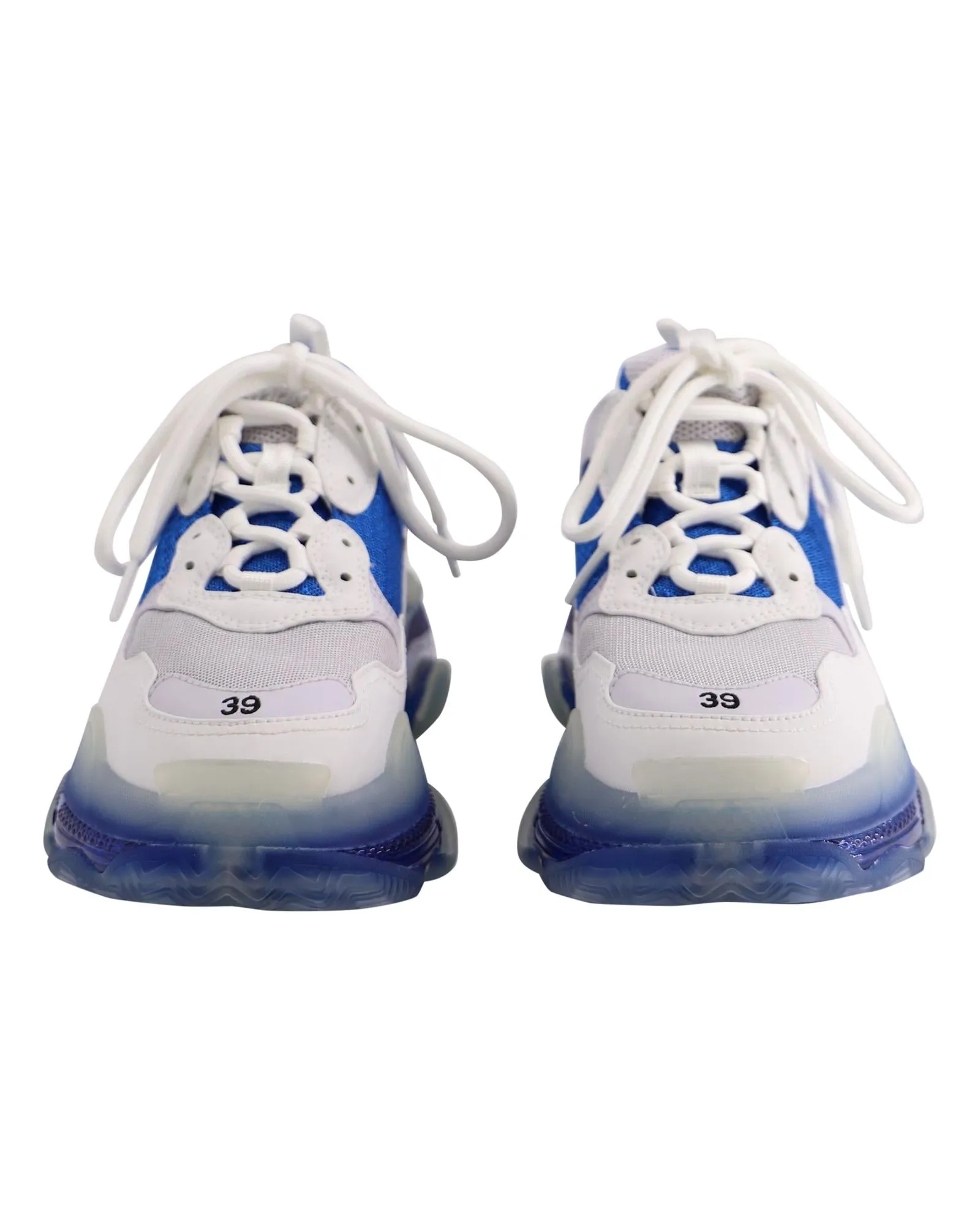 Clear Sole Nylon Sneakers with Colorful Trim