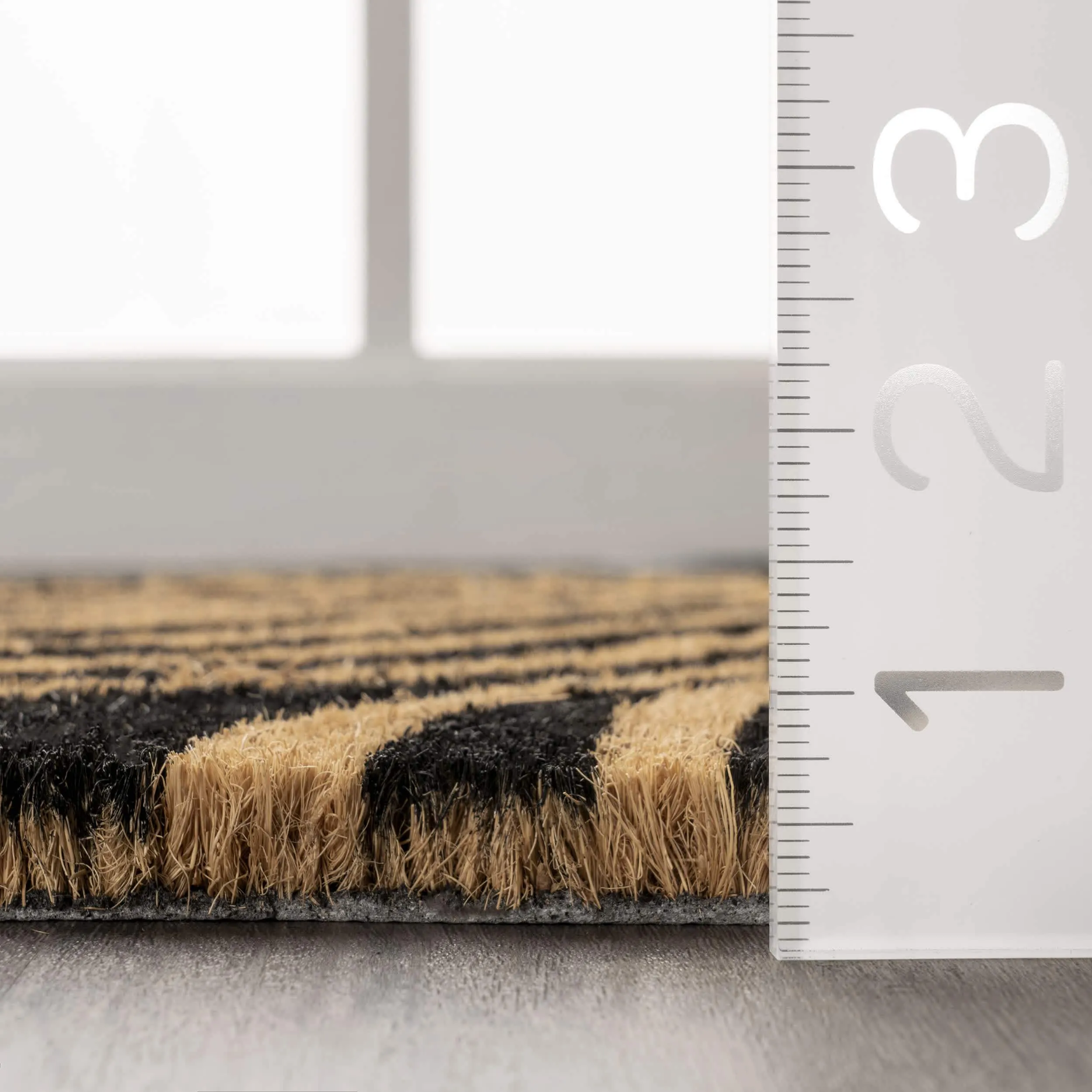 Coir Zebra Print Doormat