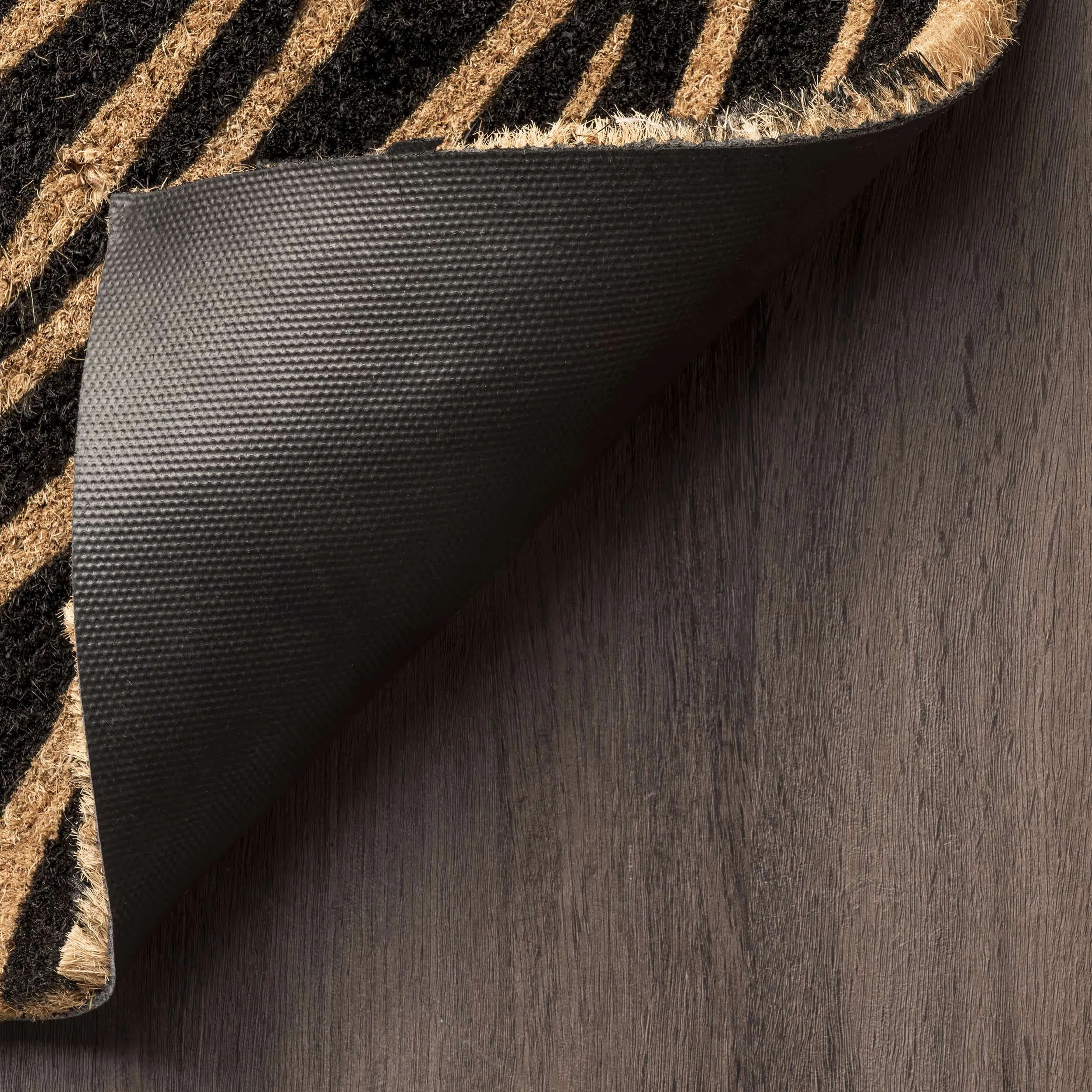 Coir Zebra Print Doormat