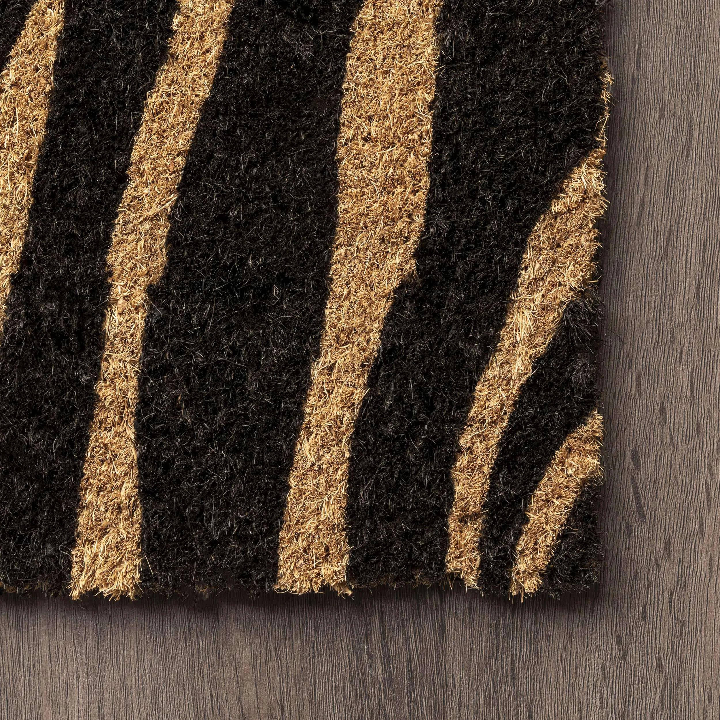 Coir Zebra Print Doormat