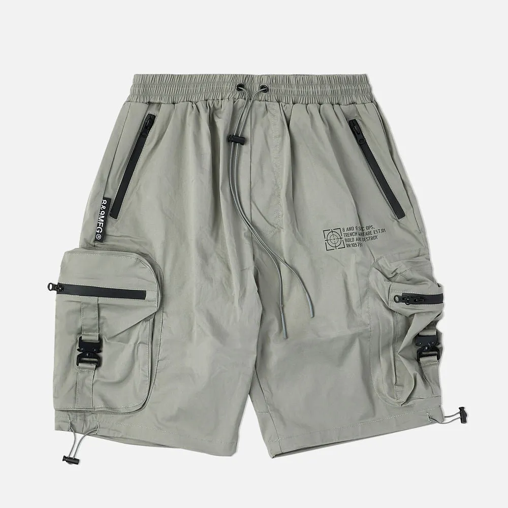 Combat Nylon Short Light Grey