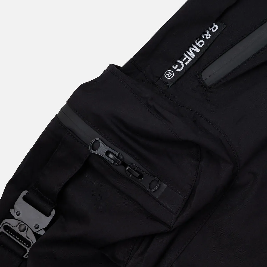 Combat Nylon Shorts Black