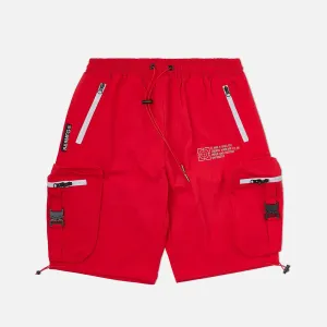 Combat Nylon Shorts Red 3M Zippers