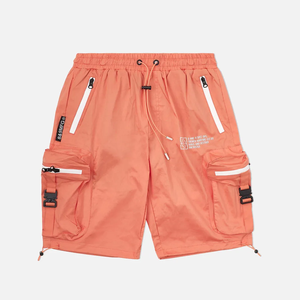 Combat Nylon Shorts Salmon