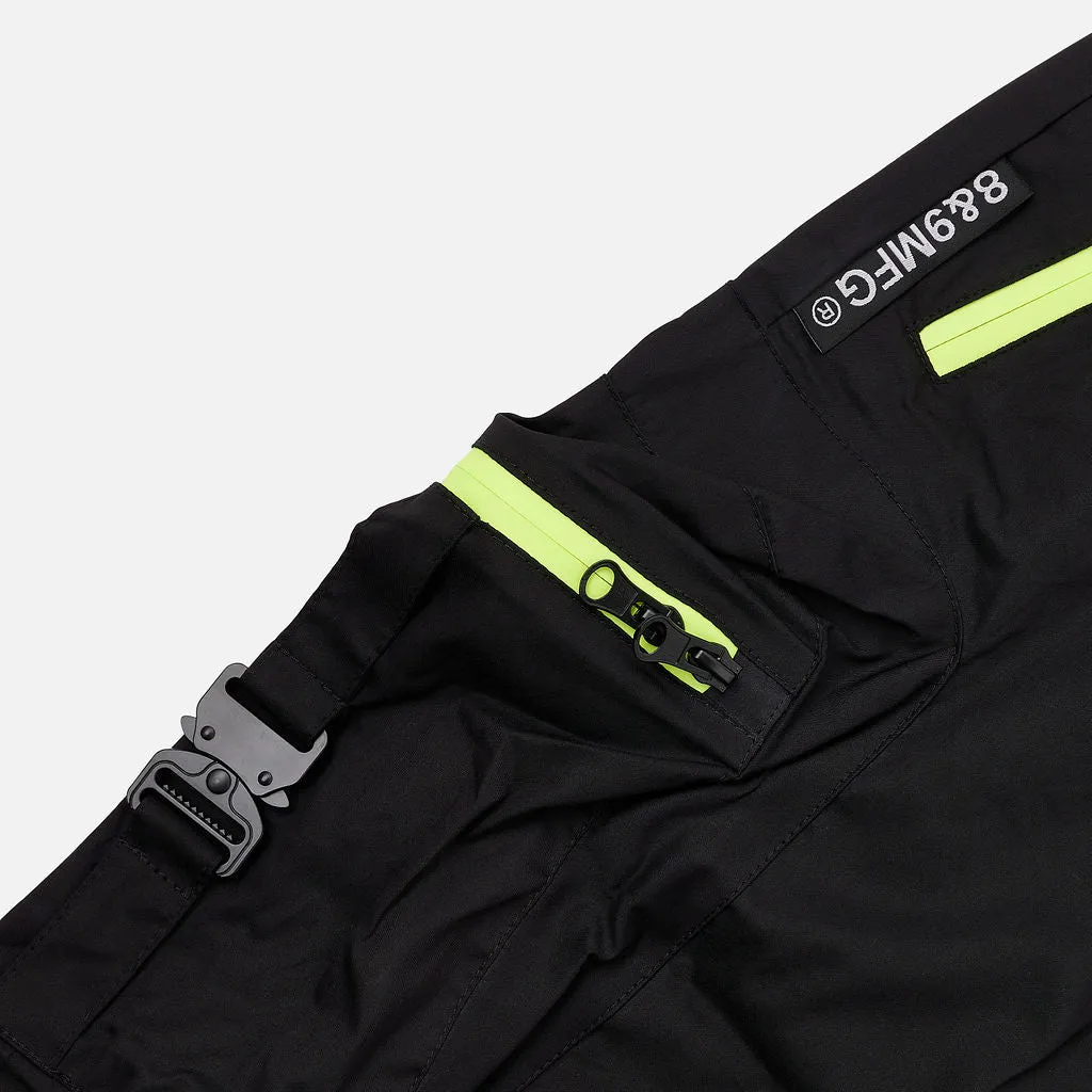 Combat Nylon Shorts Volt Zippers