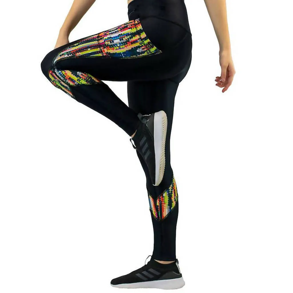 Confetti Dart Leggings - Black/ Multi