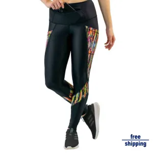 Confetti Dart Leggings - Black/ Multi