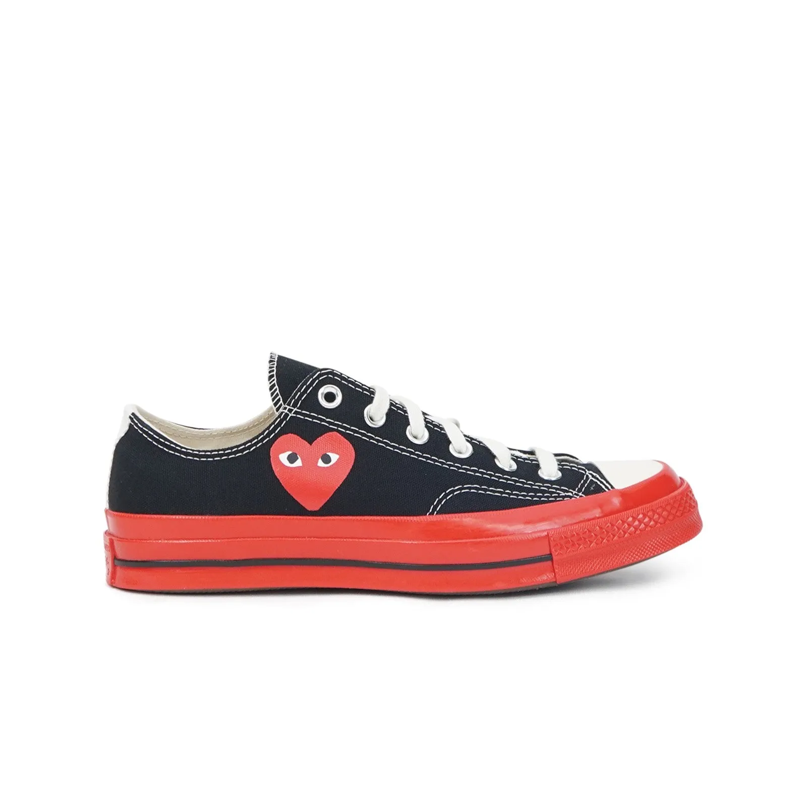 Converse x CDG PLAY Chuck '70 All Star Low (Black) Red Sole Men's Shoes AZ-K123-001-1