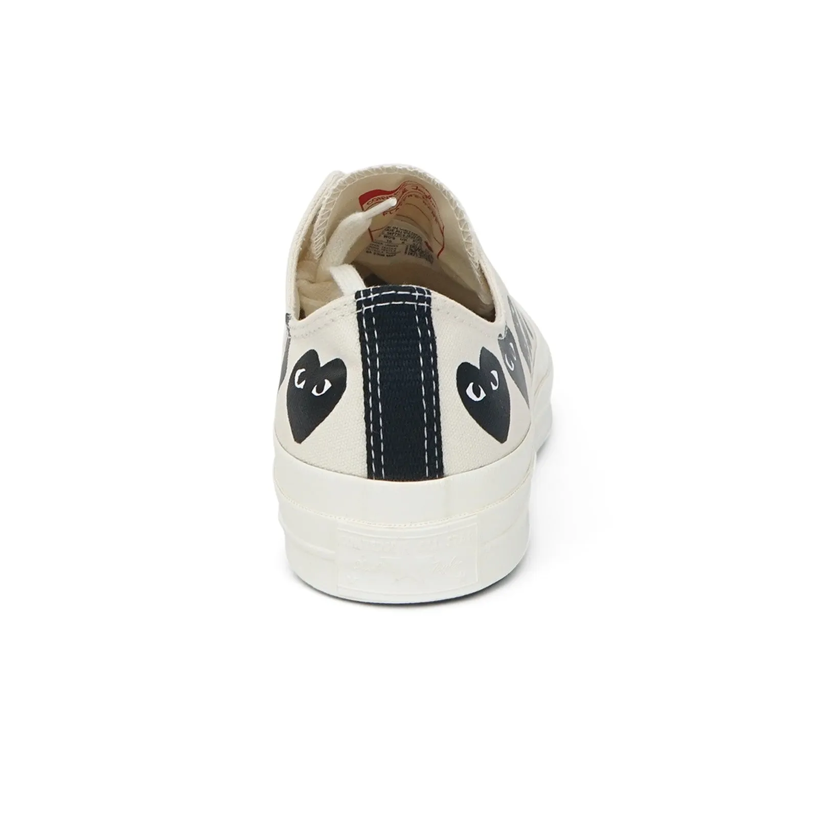 Converse x Comme des Garçons PLAY Chuck Taylor '70 All Star Low Milk Multi Heart Men's Shoes AZ-K126-001-2