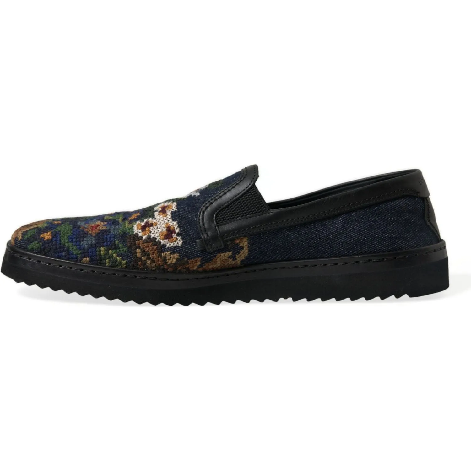 Dolce & Gabbana Elegant Multicolor Floral Loafers