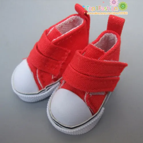 Doll Accessories shoes 5 cm  Denim Canvas Mini Toy Shoes1/6 Bjd Sneackers boots For Russian Tilda doll