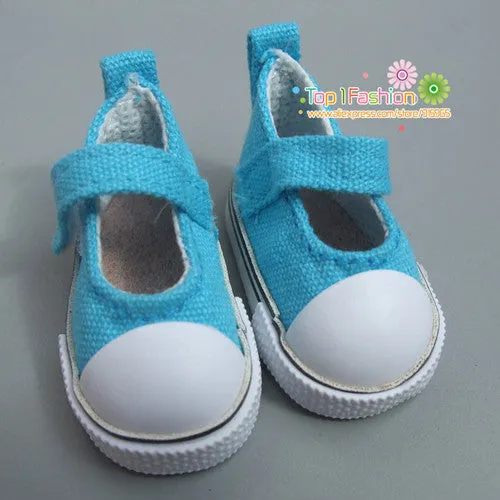 Doll Accessories shoes 5 cm  Denim Canvas Mini Toy Shoes1/6 Bjd Sneackers boots For Russian Tilda doll