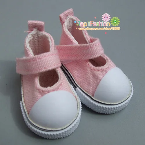 Doll Accessories shoes 5 cm  Denim Canvas Mini Toy Shoes1/6 Bjd Sneackers boots For Russian Tilda doll