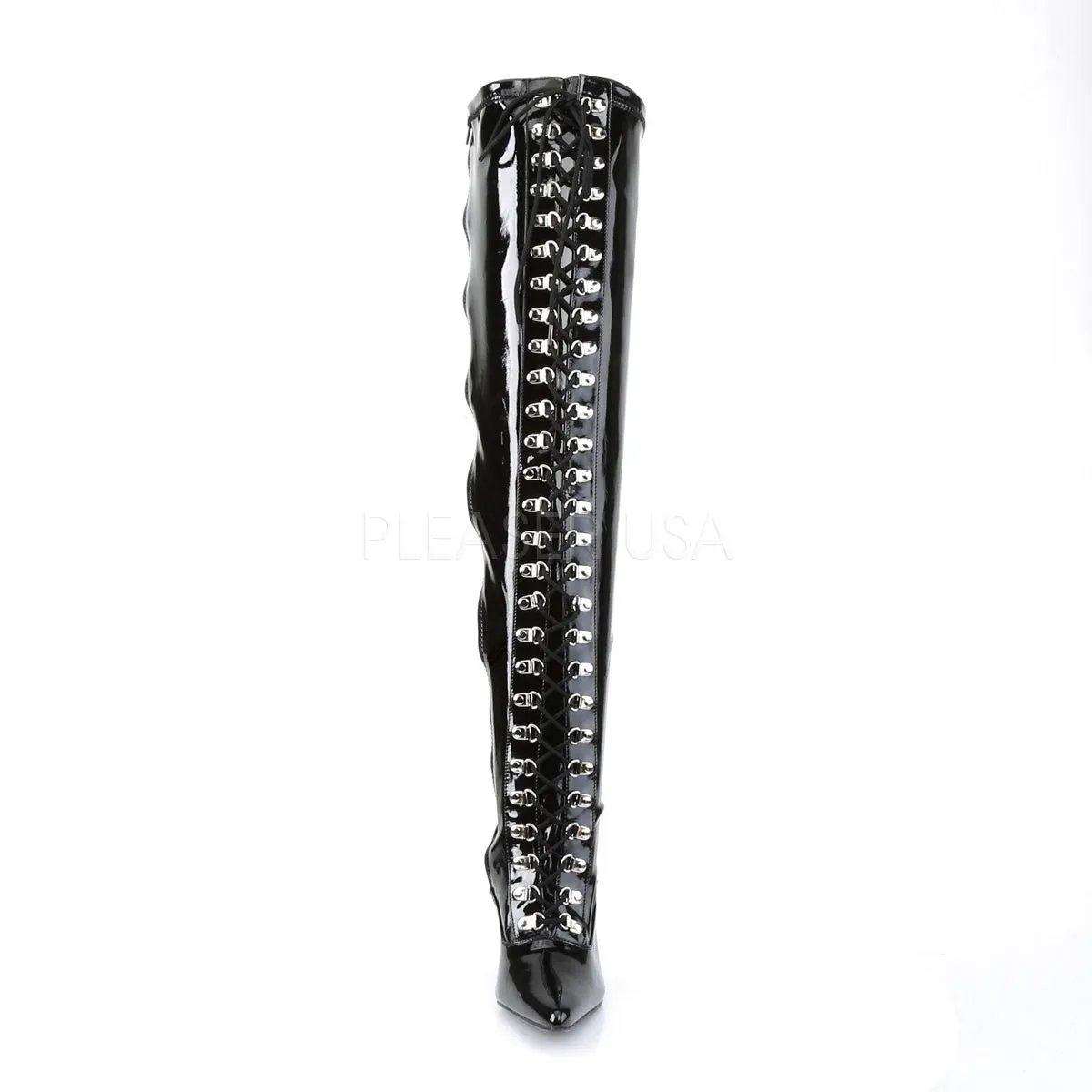 DOMINATRIX-3024X Wide Calf Thigh High Boots