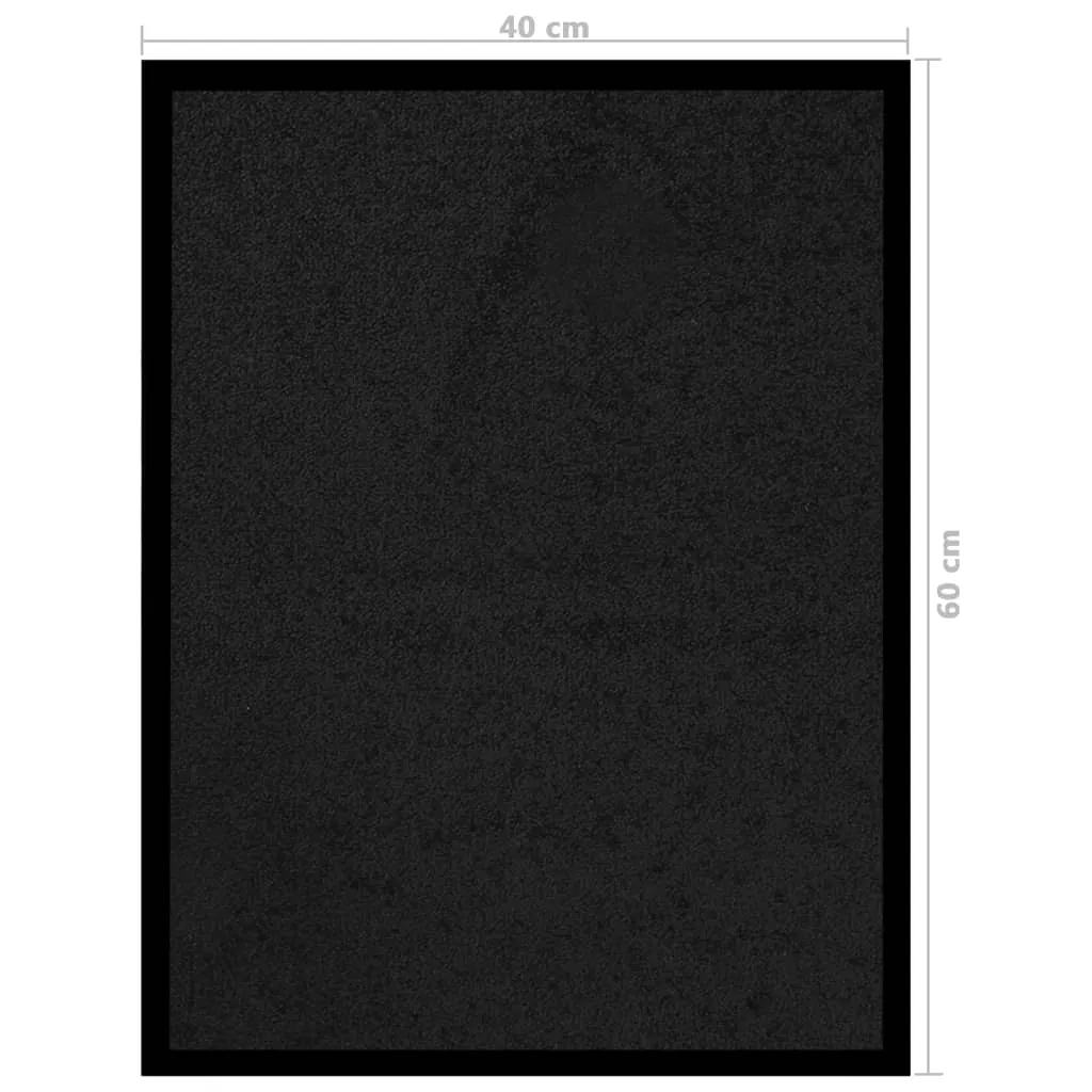 Doormat  Black 40x60 cm