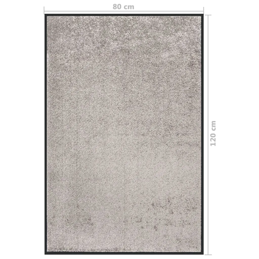 Doormat Grey 80x120 cm