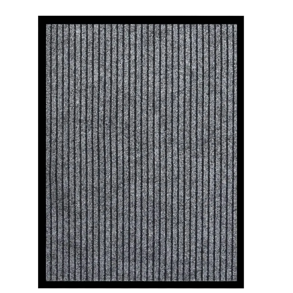 Doormat Striped Grey 60x80 cm