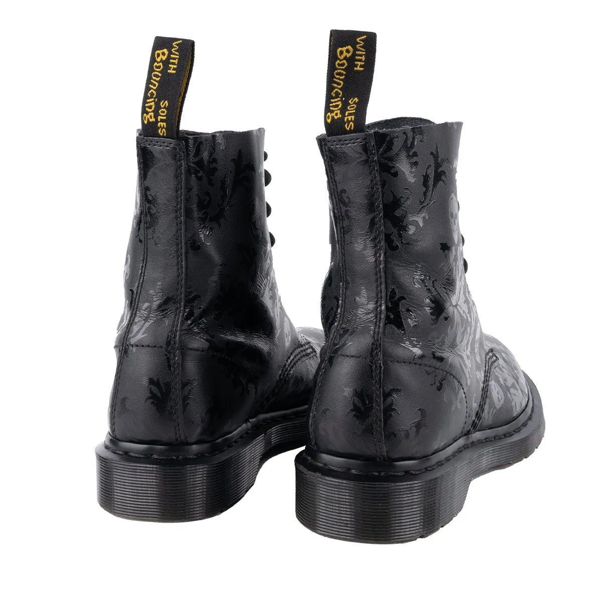 Dr. Martens Cassidy Skull Ankle Boots Leather Black Colour For Women