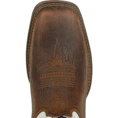 DURANGO MENS DISTRESSED FLAG EMBROIDERY WESTERN BOOT STYLE DDB0312