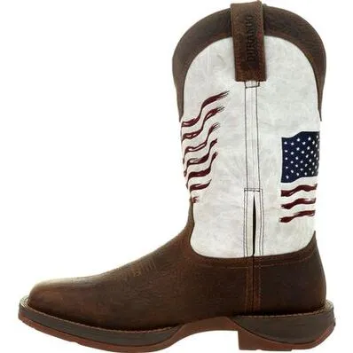 DURANGO MENS DISTRESSED FLAG EMBROIDERY WESTERN BOOT STYLE DDB0312