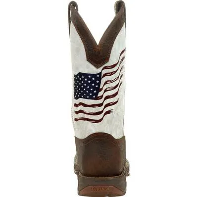 DURANGO MENS DISTRESSED FLAG EMBROIDERY WESTERN BOOT STYLE DDB0312