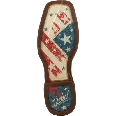 DURANGO MENS DISTRESSED FLAG EMBROIDERY WESTERN BOOT STYLE DDB0312