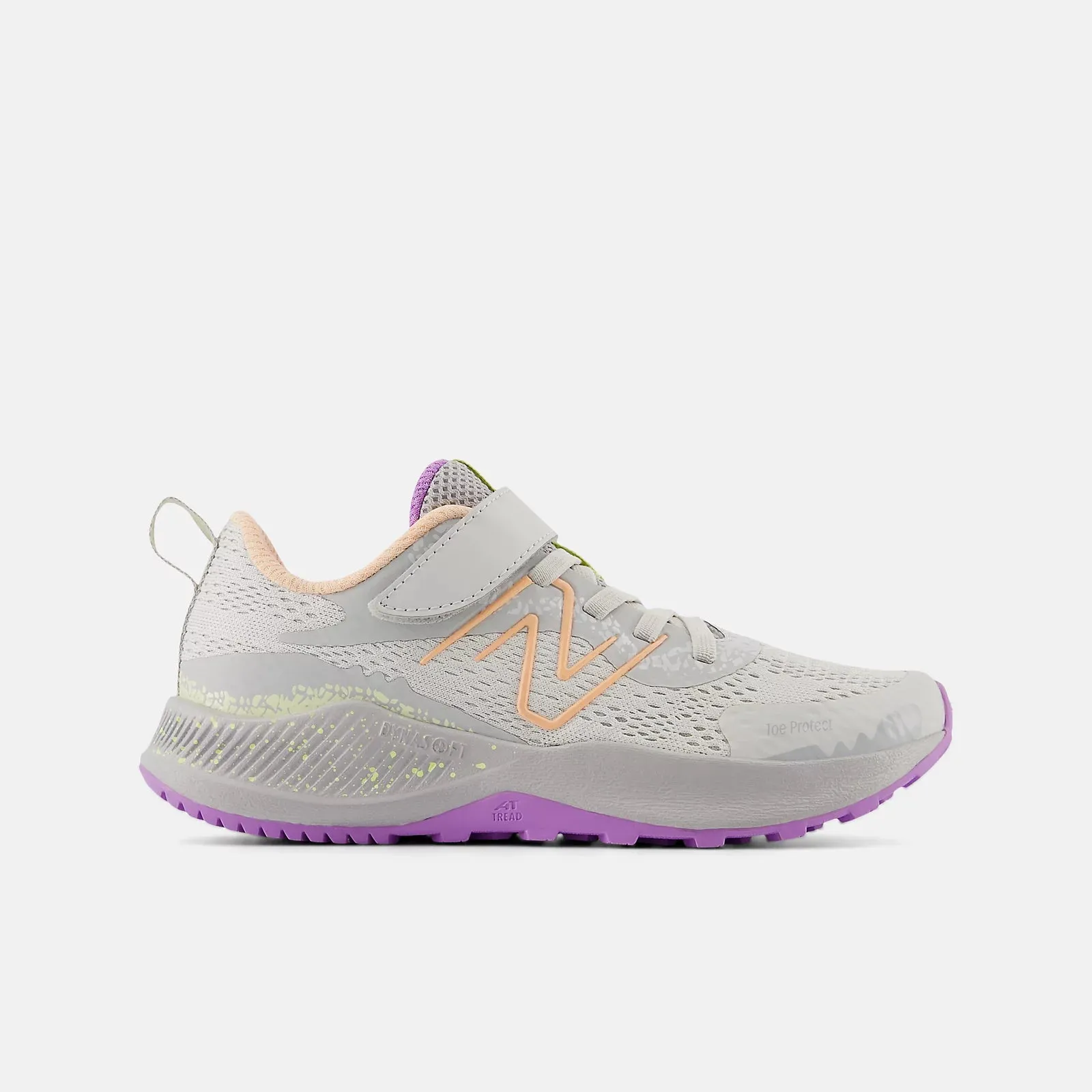 DynaSoft Nitrel v5 Bungee Lace - Grey Matter with Guava Ice