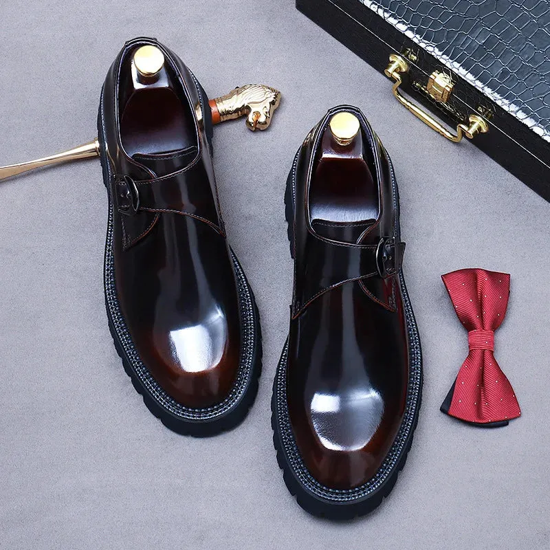 Elegant Solid Genuine Leather Dress Shoes