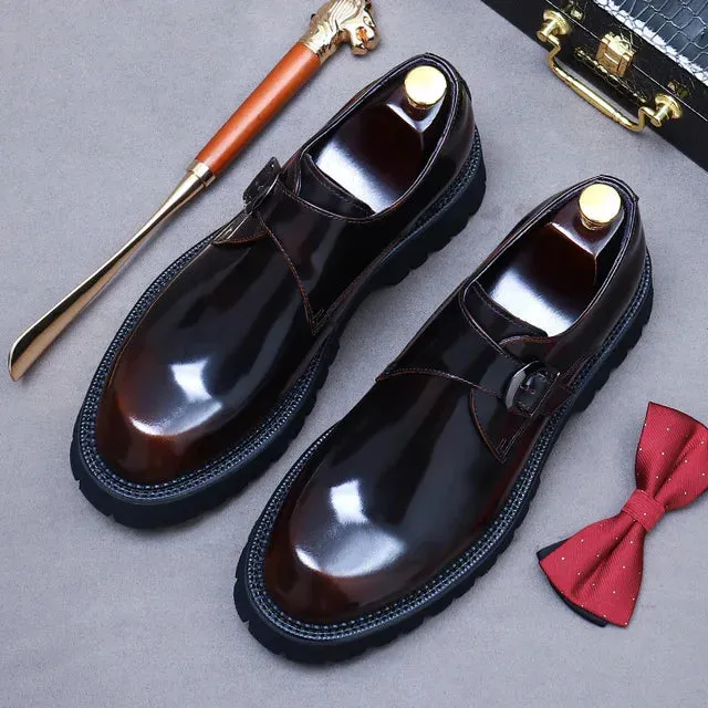 Elegant Solid Genuine Leather Dress Shoes