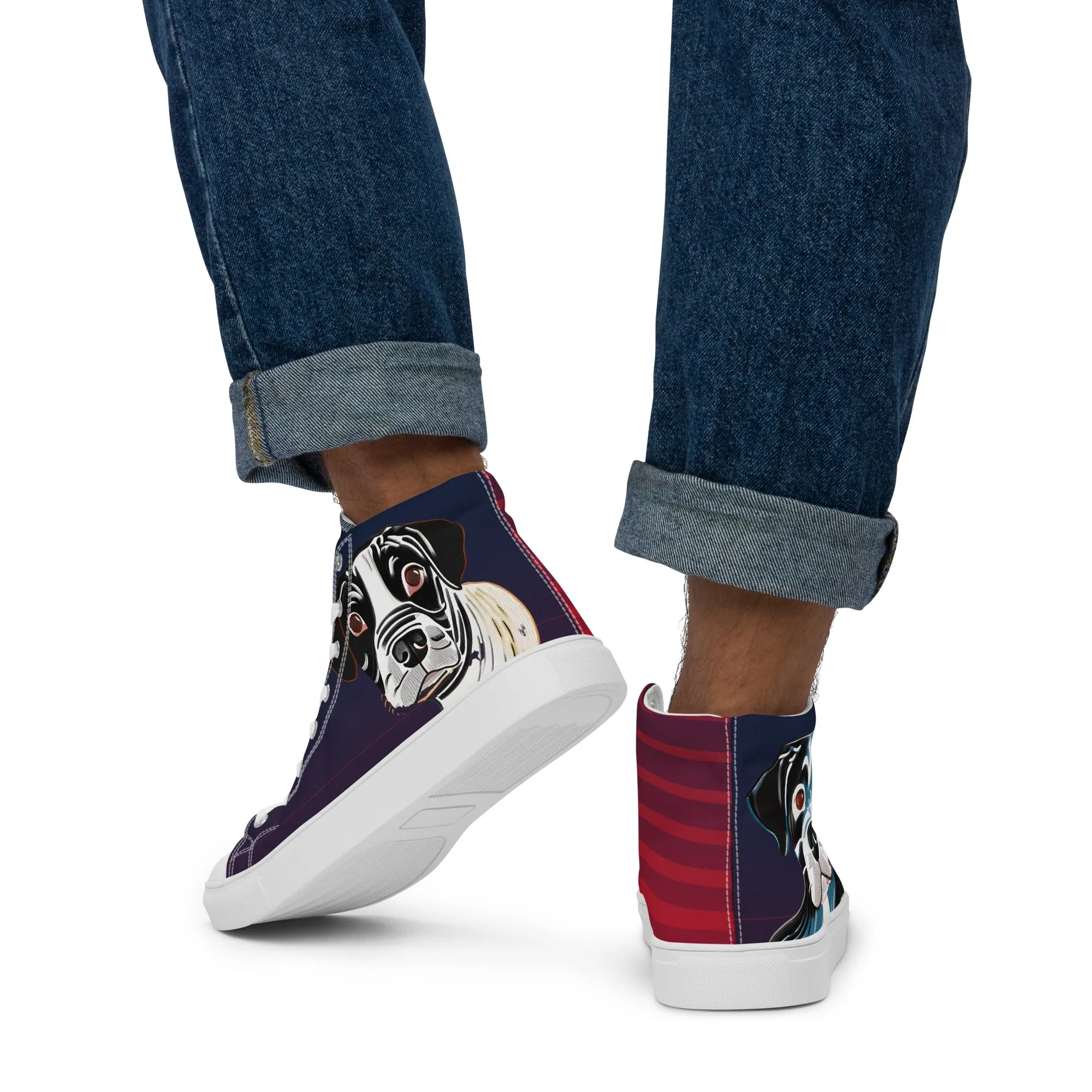 Elevate Your Style with Men's High Top Canvas Shoes - Comfort Meets Luxury