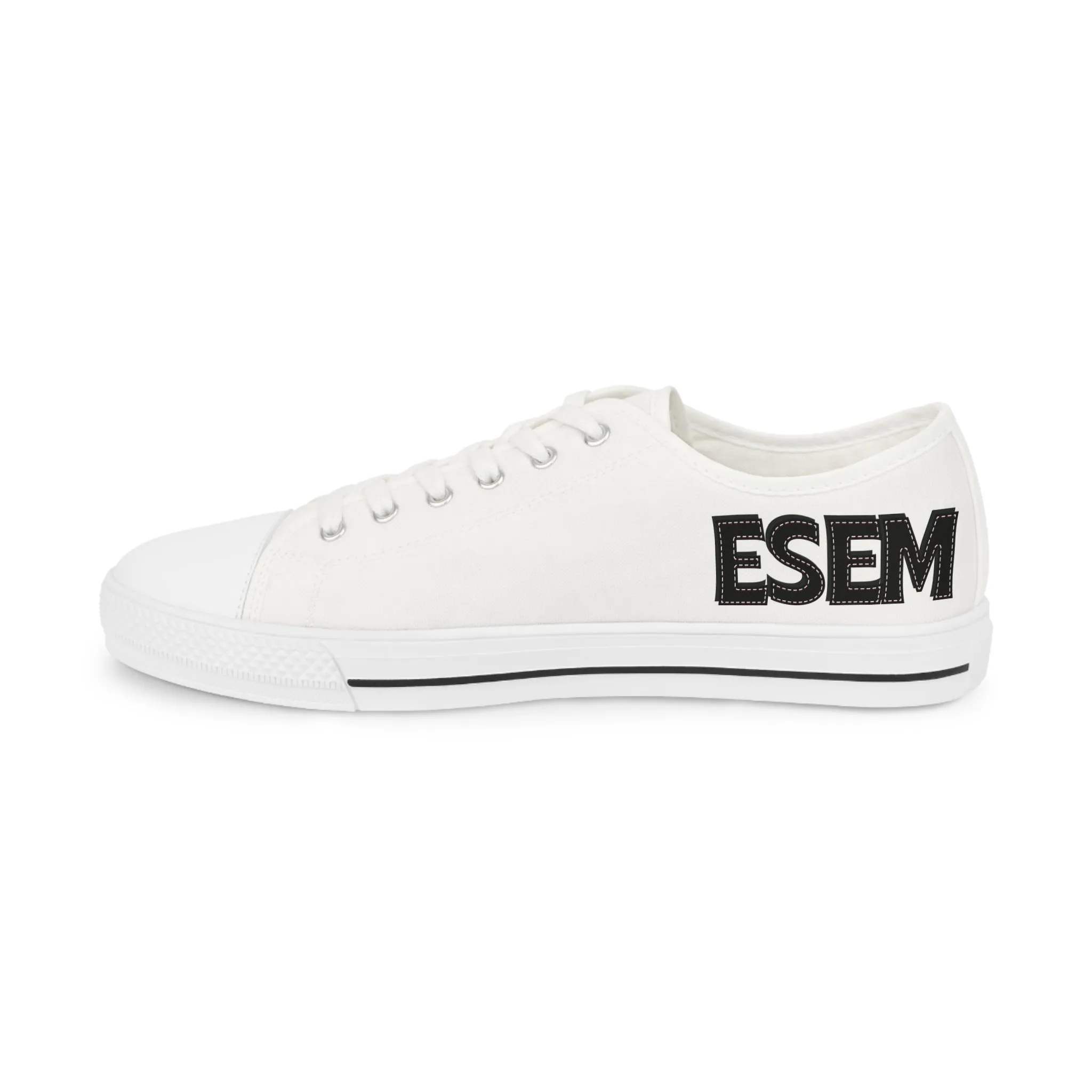 ESEM Black - White Men's Low Top Sneakers