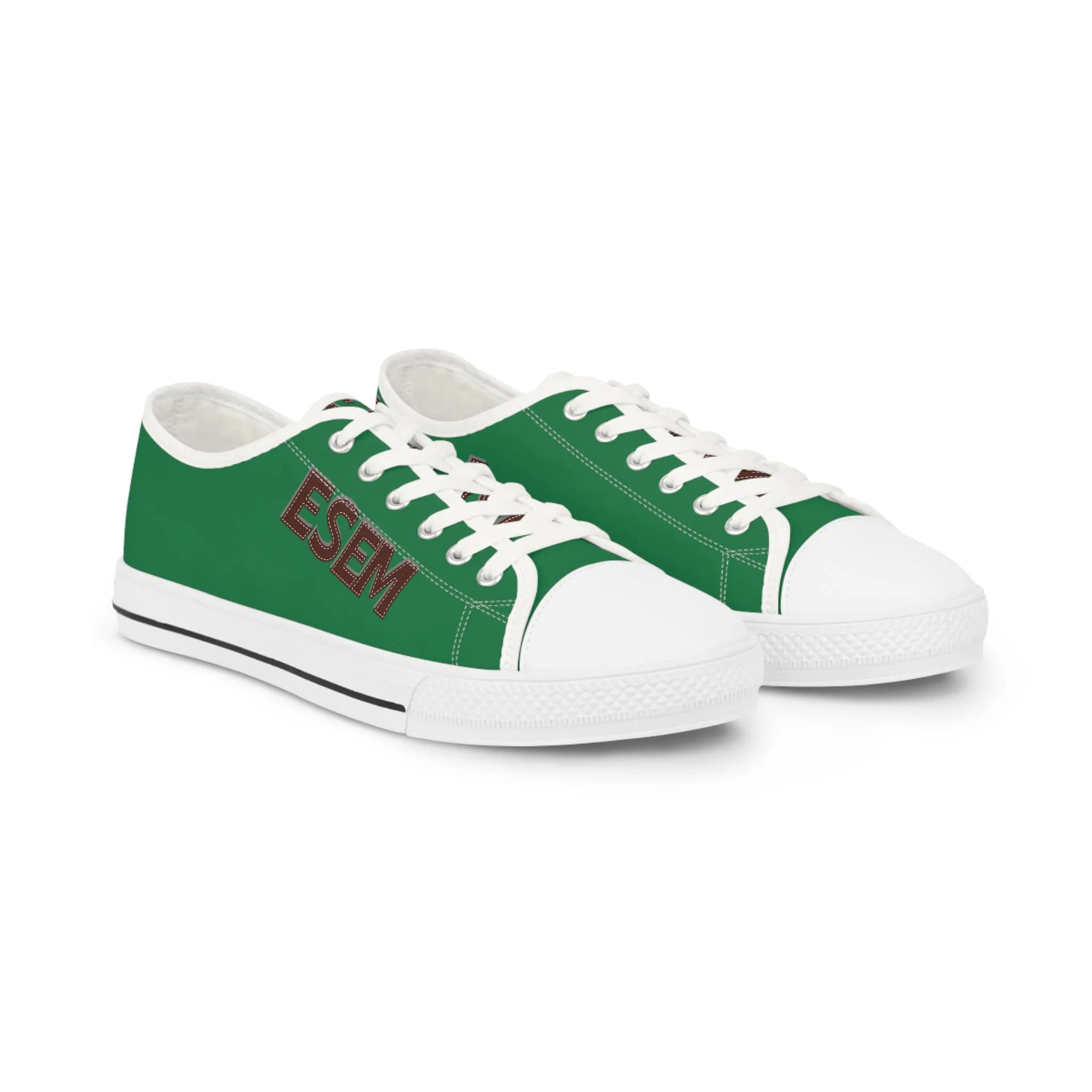 ESEM Brown - Green Men's Low Top Sneakers