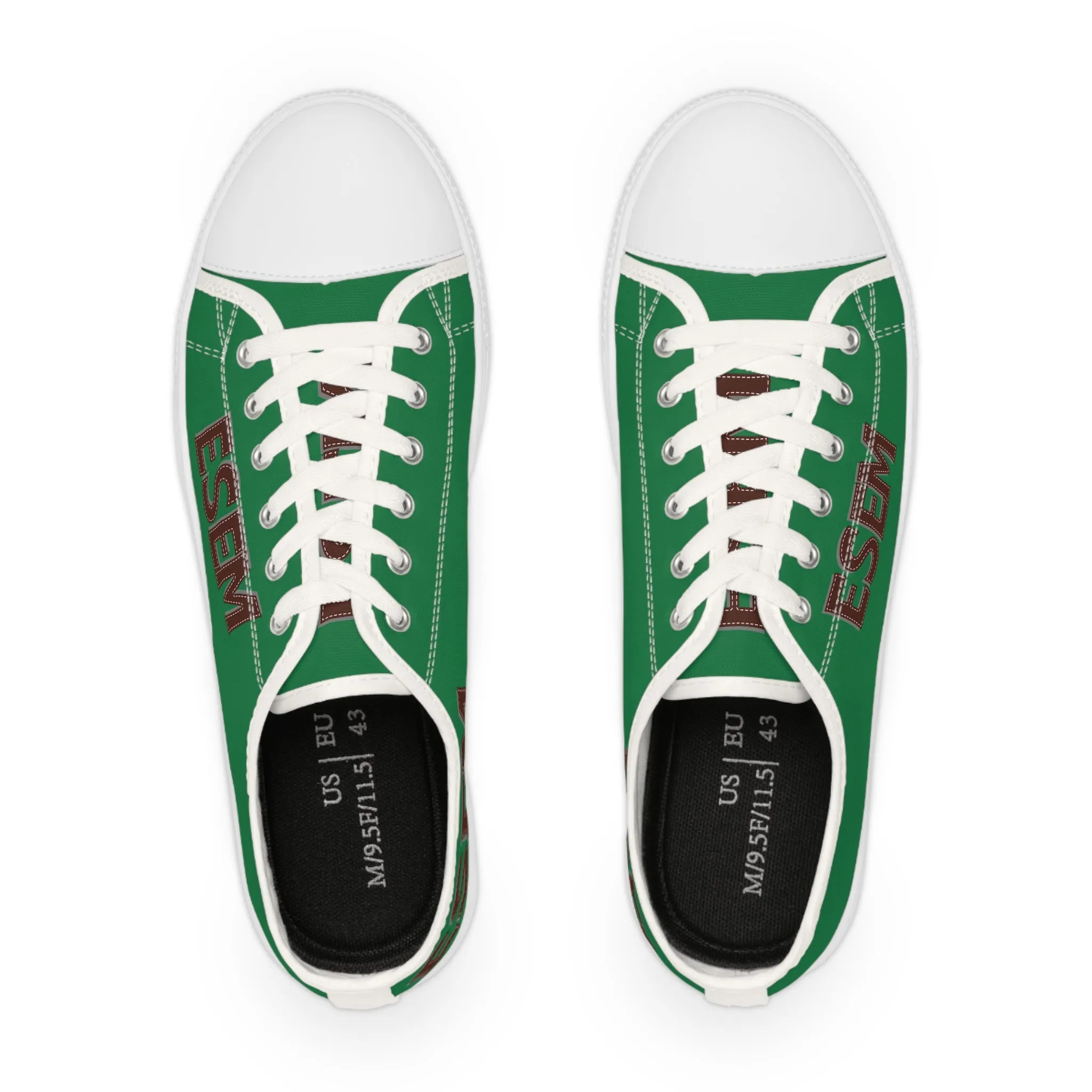 ESEM Brown - Green Men's Low Top Sneakers