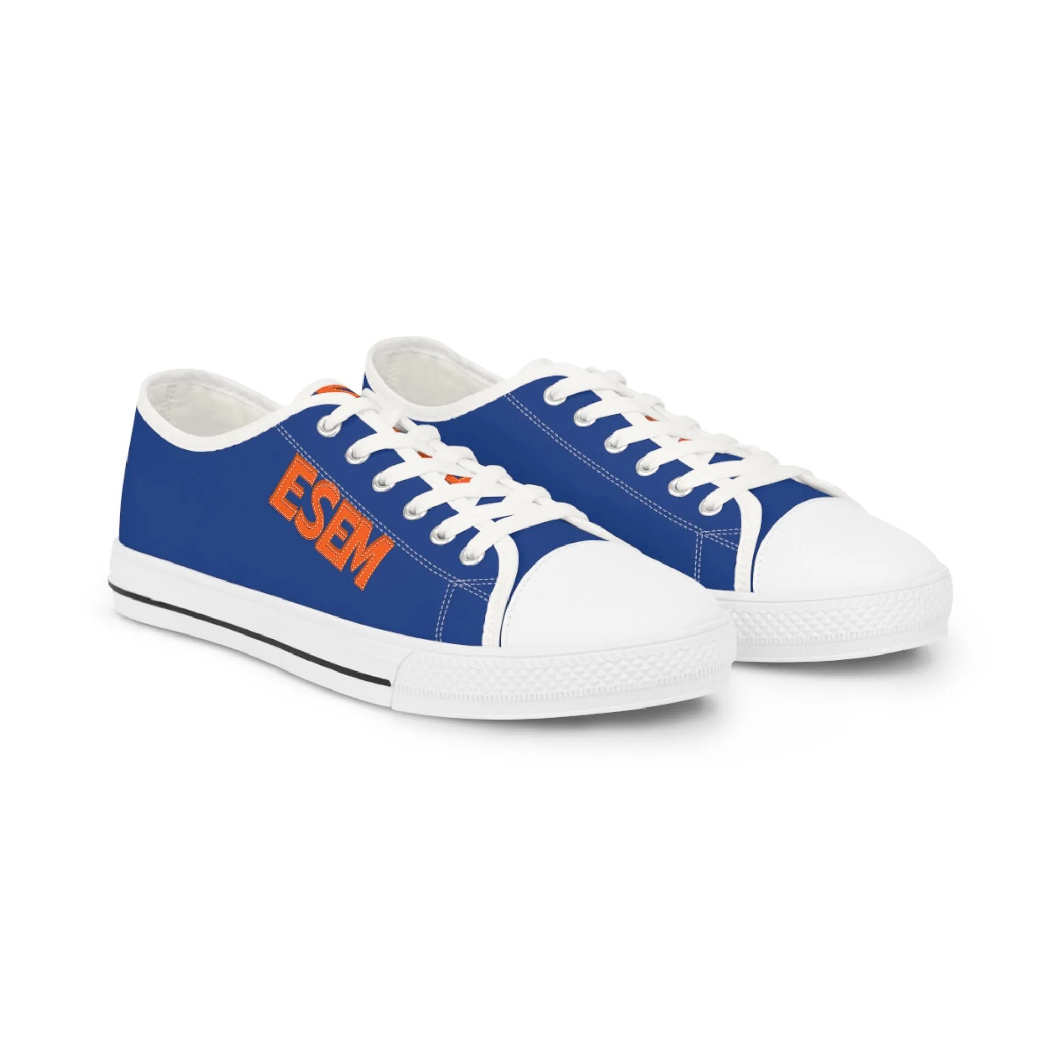 ESEM Retro Orange - Blue Men's Low Top Sneakers