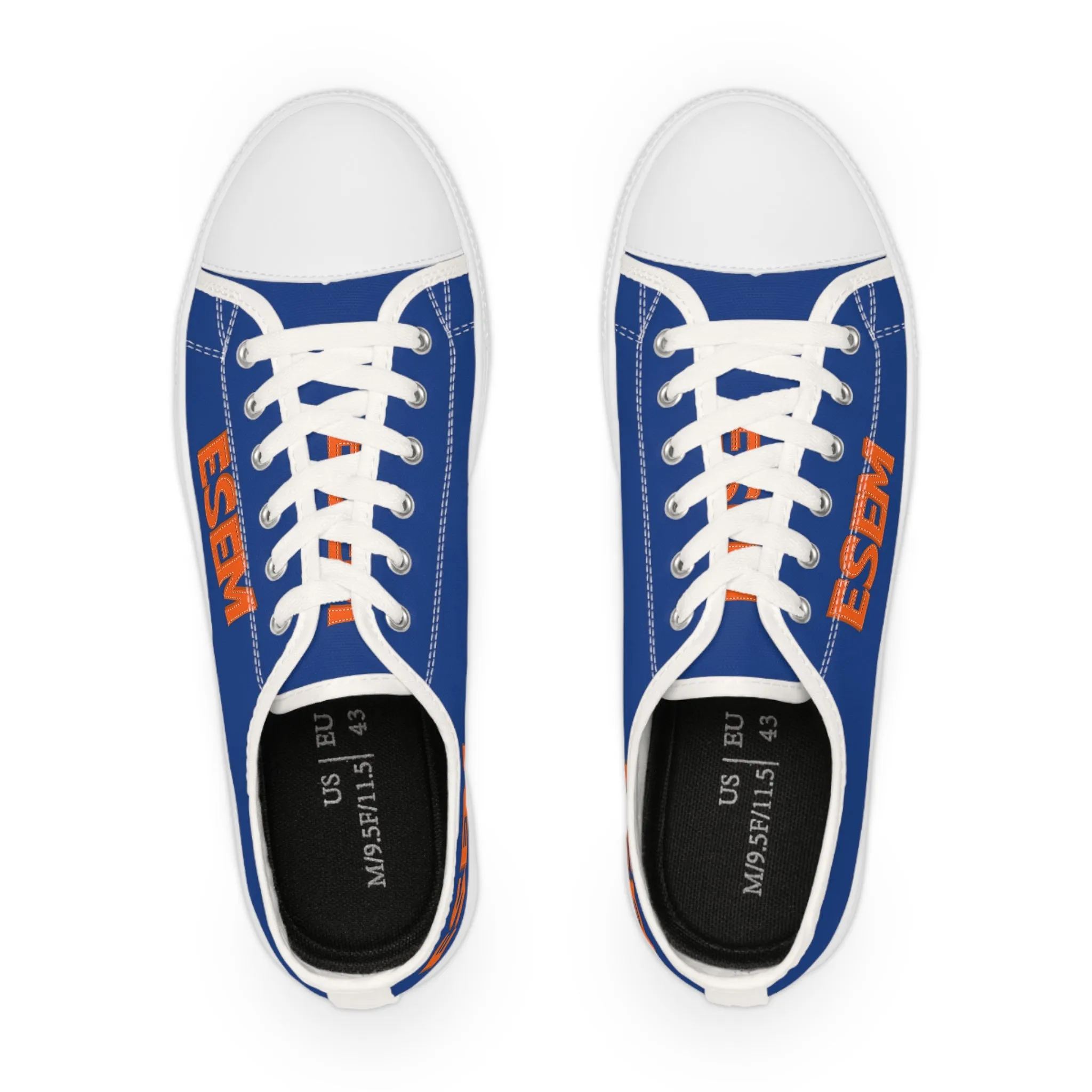 ESEM Retro Orange - Blue Men's Low Top Sneakers