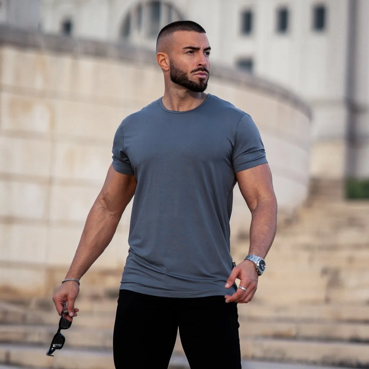 Essential Bamboo T-Shirt - Steel Grey