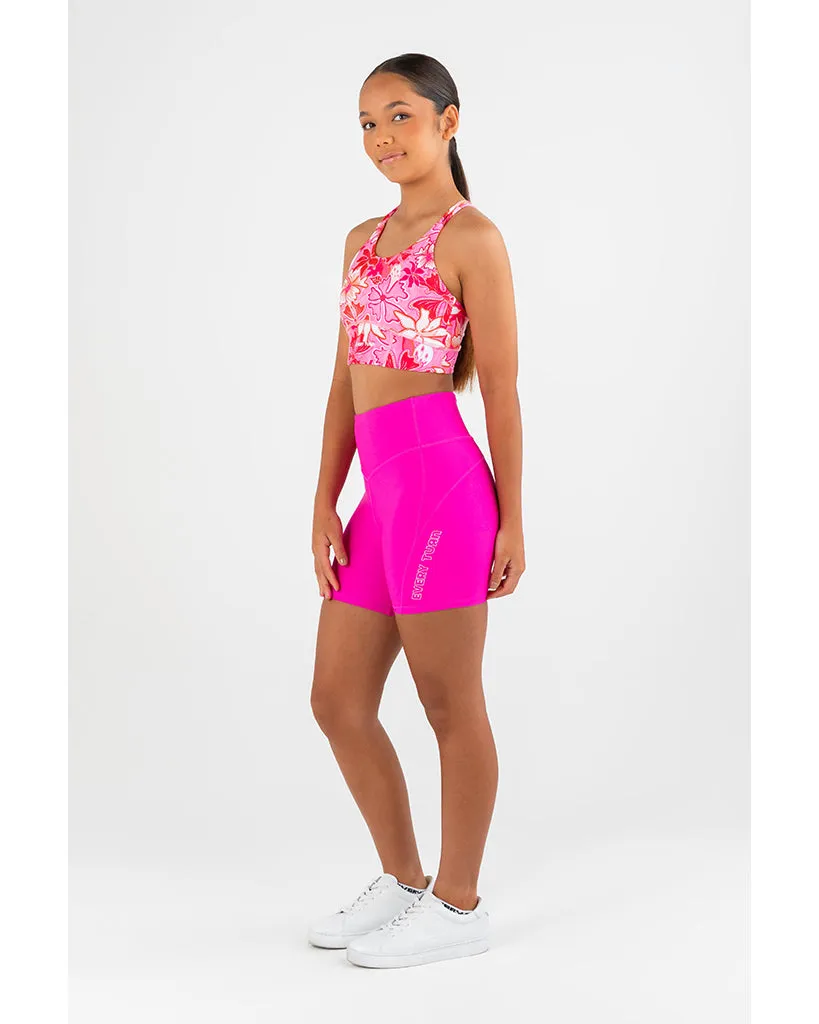 Every Turn Balanced Bodi Workout Short - Girls - Pink Cosmos