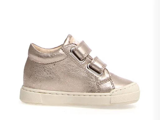 Falcotto Girl's Gazer Pebbled/Calf Sneakers, Cipria/Cipria