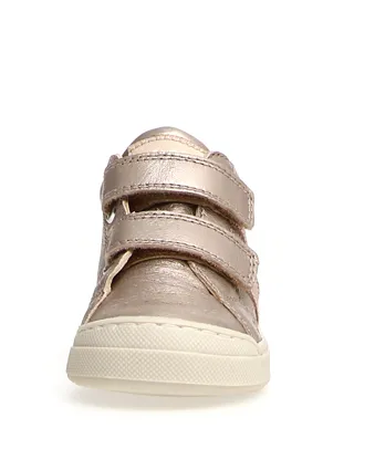 Falcotto Girl's Gazer Pebbled/Calf Sneakers, Cipria/Cipria