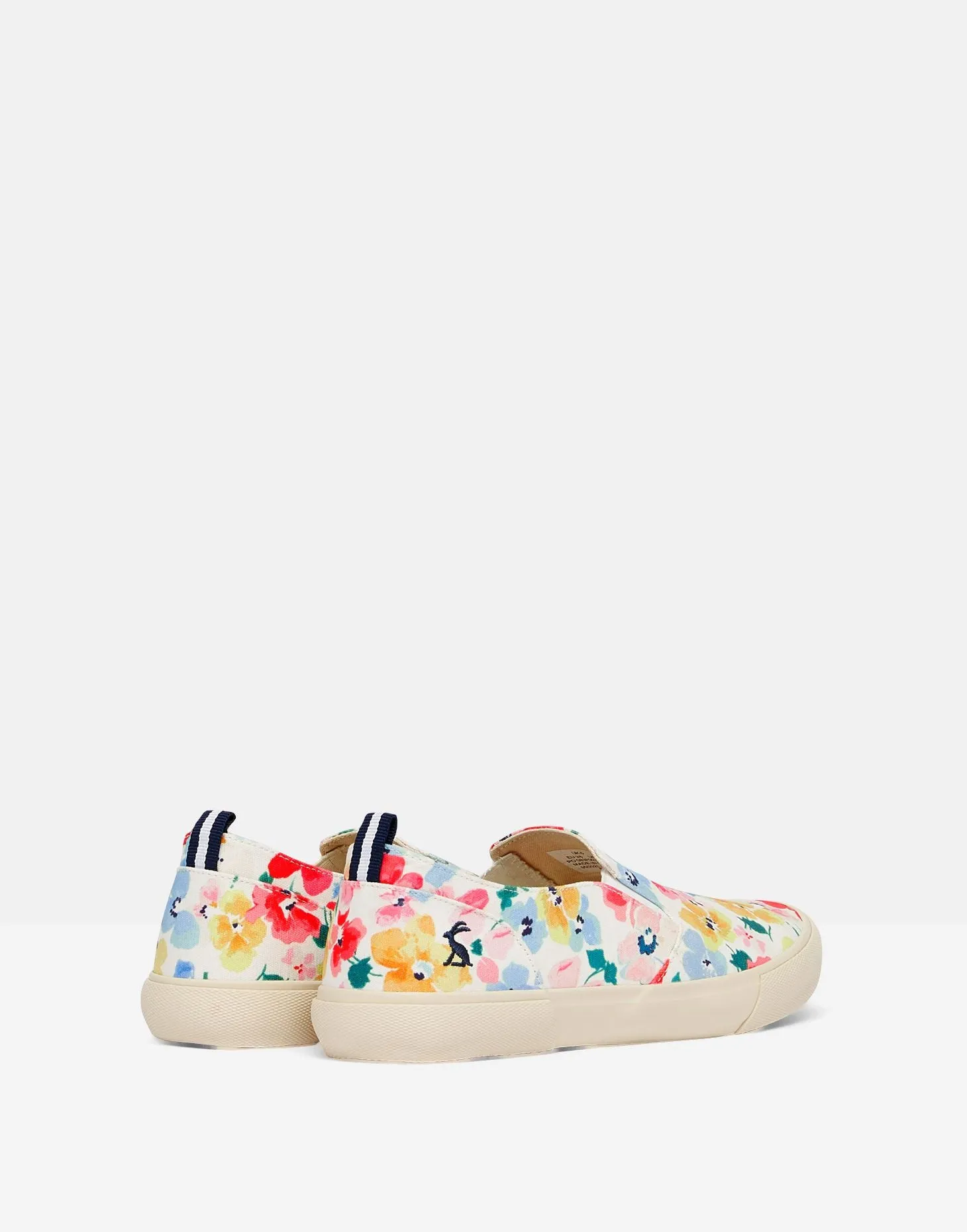 Fay Slip on Trainers - White Floral