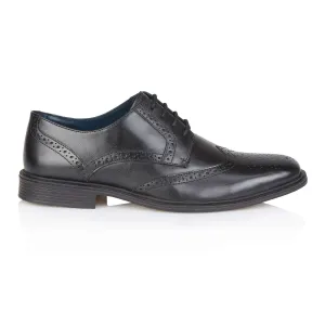 Field Leather Brogue Shoes - Black