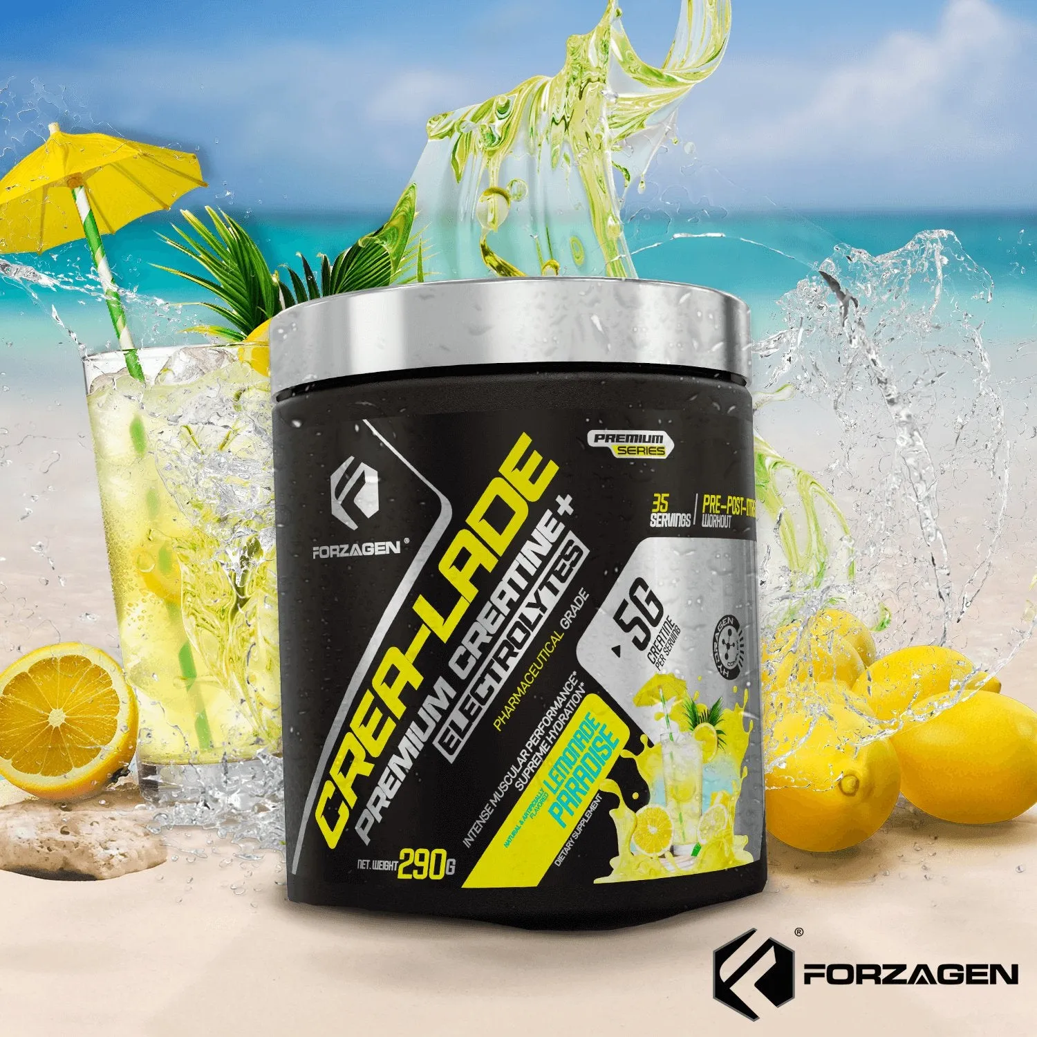 Forzagen CREA-LADE Premium Creatine   Electrolytes Pre-Workout