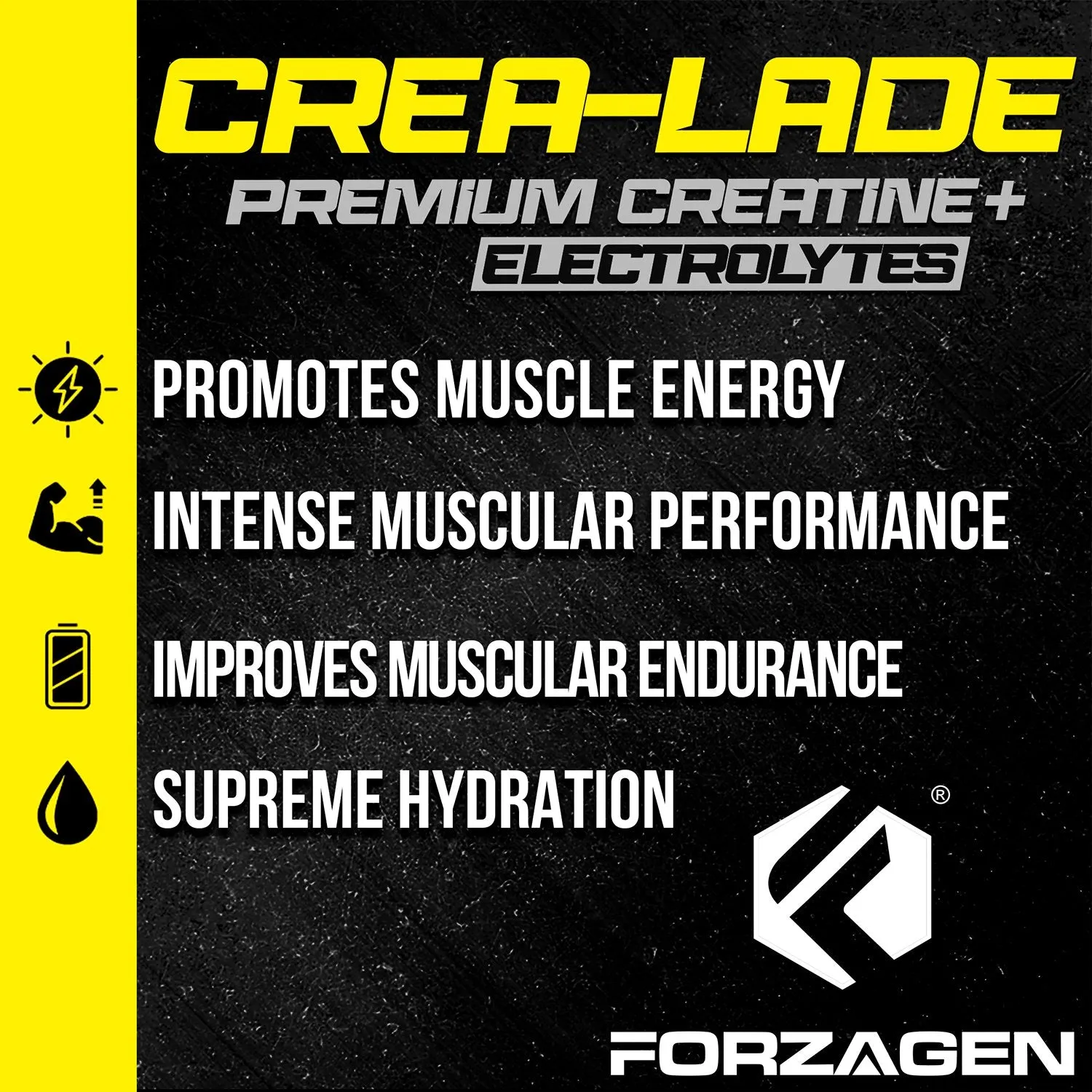 Forzagen CREA-LADE Premium Creatine   Electrolytes Pre-Workout