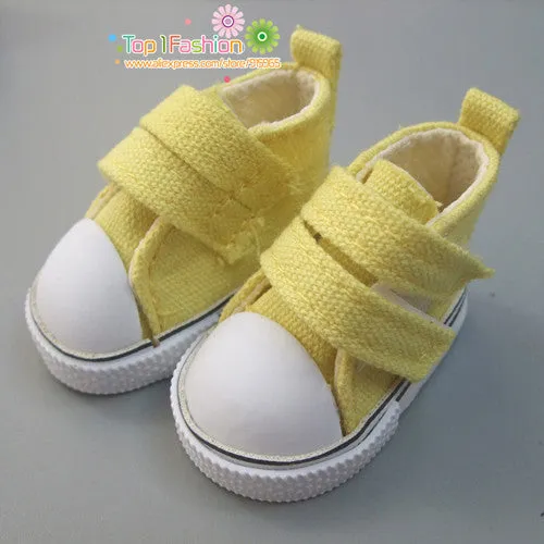 Free shipping 5cm doll shoes Denim Canvas Mini Toy Shoes1/6 Bjd For Russian Tilda Doll Sneackers