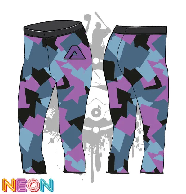 Geometric Camo Pattern Womens Leggings