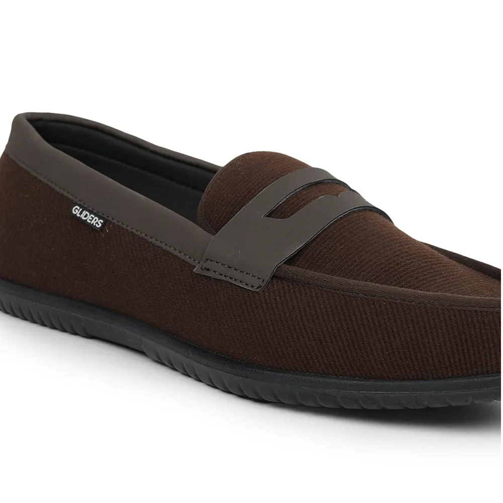 Gliders (Brown) Casual Slip on Shoes For Men XCITOR-E By Liberty